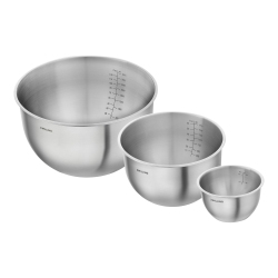 ZWILLING Fresh & Save Bowls Bowl Set S/m/l / 3 Piece Stainless Steel In Silver