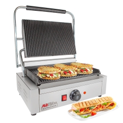 ALDKITCHEN Np-690 Panini Press | Sandwich Maker Machine With Wide Surface | Adjustable Control | Nonstick Coating | 110V