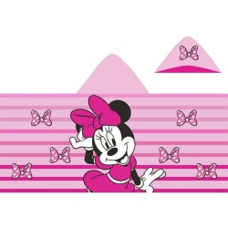 DISNEY Minnie Mouse 'bowtastic' Hooded Towel - 100% Cotton, Soft & Absorbent, 23X51 Inch Towel for Kids, Beach, Pool, Or Bath In Pink