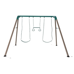 LIFETIME Kids Swingset, Heavy Duty Bars, 2 Swings And 1 Trapeze