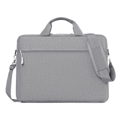 PANDACO Oxford Cloth Messenger Bag In Grey