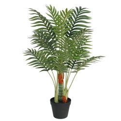 VIDAXL Artificial Palm Tree With 3 Trunks 85 Cm Pp In Green