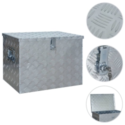 VIDAXL Aluminium Box 610X430X455 MM In Silver
