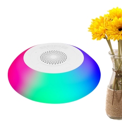 MYACUC Wireless Floating Speaker Stereo, Ipx7 Waterproof Shower Bluetooth Speaker With RGB Lighting, for Home Shower, Outdoor Pool