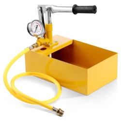 VEVOR Max 25 Bar/362 Psi, Hydrostatic Test Pump, Single Valve Hydraulic Manual Water Pressure Tester Kit \w Gauge 1.4 Gal Water Tank, 3 Ft Hose \w