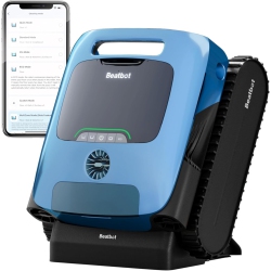 BEATBOT A100 Pro - Cordless Robotic Pool Cleaner, 5 In 1 Cleaning, Clarification, Surface, Waterline, Floor, Walls, Intelligent Surface Parking