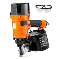 VEVOR Cn83N Coil Siding/framing Nailer, 2" to 3-1/4" 15 Degree Pneumatic Siding Nail Gun \w Depth Adjustment, 70-120Psi Air Coil Nailer For