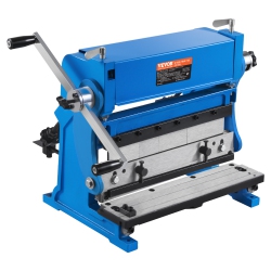 VEVOR 12-Inch Sheet Metal Brake, 3-In-1 Combination Shear Brake Roll Machine, 20-Gauge Capacity Shear Press Brake \w 90° Max Bending Angle, Shears