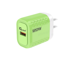 GREEN SCENIC Stylish 120W Charger Fast Charging Adapter – 120W High Speed | Multiple Protections | Smooth Design | Single USB Port, Suitable For