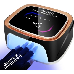 GREEN SCENIC Cordless Nail Art Lamp Professional Led Uv Nail Curing Lamp Fast Nail Dryer for Gel Nail Polish (Rechargeable Model Black)