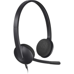 LOGITECH USB Headset H340, Stereo, USB Headset for Windows And Mac In Black