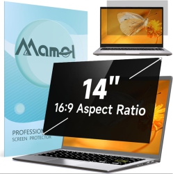 MAMOL Laptop Privacy Screen 14 Inch Compatible With Lenovo/hp Envy/dell/acer/asus/thinkpad, 16:9 Aspect Removable Anti Glare
