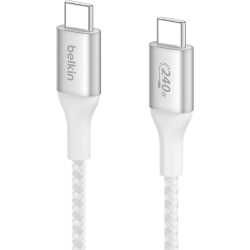 BELKIN Boostcharge USB-C to USB-C Power Cable (2M, 6.6Ft), Fast Charging Cable With 240W Power Delivery, USB-If