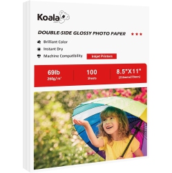KOALA PAPER Koala Thick Photo Paper 8.5X11 Inches Heavyweight Double Sided High Glossy 100 Sheets Only Compatible With Inkjet
