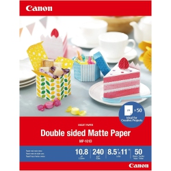 CANON 8.5" X 11" Letter-Size Double Sided Matte Photo Paper/50 Sheets – Perfect for Arts And Crafts (4076C004)
