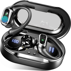 ROLOSAR Wireless Earbuds, 2024 Bluetooth 5.3 Headphones Sport, Bluetooth Earbuds With Enc Noise Canceling Mic, 50H Stereo