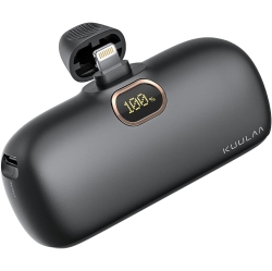 KUULAA Portable Charger for Iphone, Fast Charging 5000Mah Power Bank With Led Display, Mini Cute Battery Pack Power