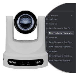PTZOPTICS Move Se Wired Indoor 1080P Fhd Ip Camera - (Pt12X-Se-Wh-G3) In White