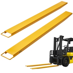 VEVOR Pallet Fork Extensions, 72" Length 4.5" Width, Heavy Duty Carbon Steel Fork Extensions for Forklifts, 1 Pair Forklift Extensions, Industrial