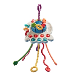 MYACUC Montessori Pull Rope Toys, Acupressure Toys, Birthday Gifts for 1-2 Year Old Boys And Girls
