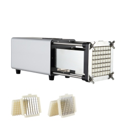 VEVOR Electric French Fry Cutter, Potato Slicer \w 1/2-Inch And 3/8-Inch Stainless Steel Blades, Potato Cutter Chopper W/ Anti-Slip Feet, Great For