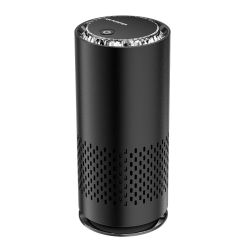 GREEN SCENIC Mini Air Purifier Plug And Play Compact Low Noise With Colored Light Air Purifier Suitable for Car, Office And Bedroom, (Black USB Model)