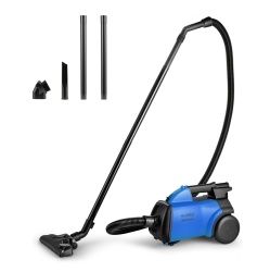 PRIME MADE Eureka Mighty Mite Corded Canister Vacuum Cleaner, Lightweight Bagged Vacuum Cleaner Household for Carpets And Hard Floors, Blue, 3670H W/