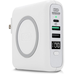 INFINACORE Pandora Portable Power (P3) Global Wireless Charger USB-C Wall Charger 8000Mah Power Bank, USB-C Powerdelivery Battery Pack, Fast Charge