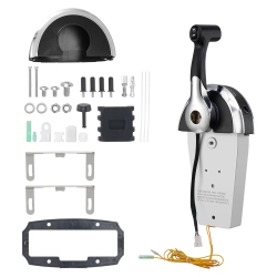 VEVOR 8M0059686 Boat Throttle Control, Top-Mounted Outboard Remote Control Box for Mercury Pt 2-Stroke, Marine Throttle Control Gear Box \w Power