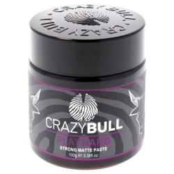 CRAZY BULL HAIR Play Hard Paste - Strong Matte By for Men - 3.38 OZ Paste