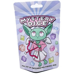 MYSTERY DICE GOBLIN Mystery Dice (Critical Love) Full Set Of Matching Polyhedral Dice