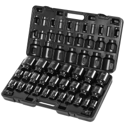 VEVOR 3/4 Inches Impact Socket Set, 29 Pieces, 6-Point Sockets, Rugged Construction, Cr-M0, 3/4 Inches Drive Socket Set Impact Sae 3/4 Inch - 2-1/2