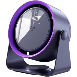 GREEN SCENIC Cooling, Portable Table Fan, Tabletop Wall Mounted Bladeless Fan, Rechargeable Air Circulation Fan