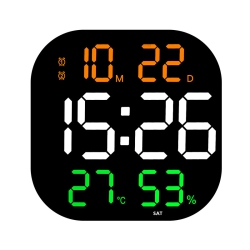 GREEN SCENIC Smart Digital Clock With Wireless Sensor - Large Display, Suitable for The Visually Impaired, Wall/desktop Installation