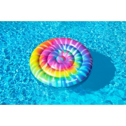 SWIMLINE Inflatable Spiral Tie Dye Floating Island Pool Float - 65