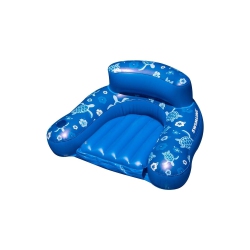 SWIMLINE Inflatable Tropical Pool Lounge Chair - 58" - In Blue