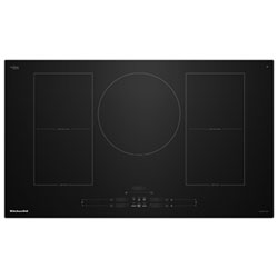 KitchenAid 36" 5-Element Temp Cook Induction Cooktop (KCIT736SBL) - Black