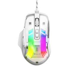 XTRIKE ME Gaming Mouse 7200 Dpi RGB Backlight 7D Programmable Buttons Optical Sensor Braided Cable Driver Support for PC Mac Fortnite Call Of Duty