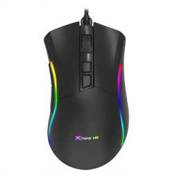 XTRIKE ME 7D Programmable Gaming Mouse \w Driver 7200 Dpi RGB Backlight Optical Sensor 3M Clicks 13 Lighting Modes 125Hz Polling Rate 1.5M Braided