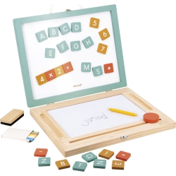 JANOD 4-In-1 Wooden Activity Board