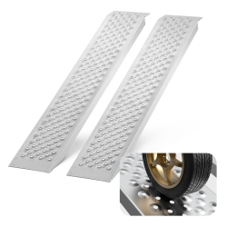 VEVOR 47.2" X 8.5" Aluminum Ramps, 880 Lbs Capacity Loading Ramps for Motorcycle/dirt Bike/trailer/atv/utv/garden Tractor/lawn Mower, 2PCs