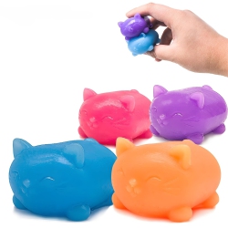 MYACUC 4-Pack Stress Relief Balls, Bouncy And Flexible Stress Relief Toys, Fidget Toys for Anxiety Relief And Increased Concentration