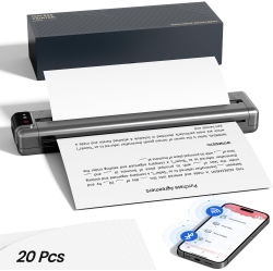 PHOMEMO Officepods Pro Q302 Wireless Portable Letter/a4 Printer for Travel And Home, With Free Paper Inside, Support Mobilephone Scanning