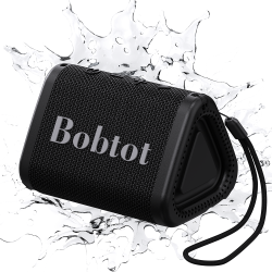 BOBTOT Portable Bluetooth Speaker Wireless, Ipx7 Small Shower Speaker Waterproof, 15H Playing Time, Loud And Stereo Sound \w Bass, Tws Pairing For