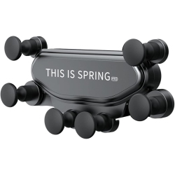 GREEN SCENIC Six-Point Gravity Car Mobile Phone Holder Gps Holder Retractable Air Outlet Navigation Fixed Holder