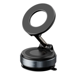 GREEN SCENIC Magnetic Vacuum Car Phone Holder 360 Degree Rotating Navigation Holder (Black)