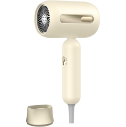 GREEN SCENIC Professional Hair Dryer, Negative Ion, 1200W Quick Dry, Light And Compact, Double Overheat Protection, 3 Modes - Beige, Wired
