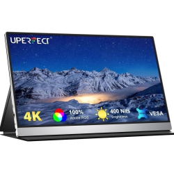 UPERFECT 15.6" 4K Portable Monitor 3840 2160 4K Portable Display Gaming Monitor USB C HDMI