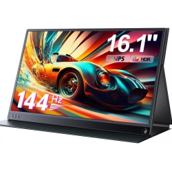 UPERFECT Portable Monitor 16.1" 144Hz Portable Gaming Monitor 100% Srgb 1080P HDr Fhd Kickstand Screen