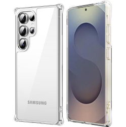 ZAMA Samsung S25 Ultra Clear Case With Shockproof Bumper Durable Transparent Cover With Impact-Resistant Protection